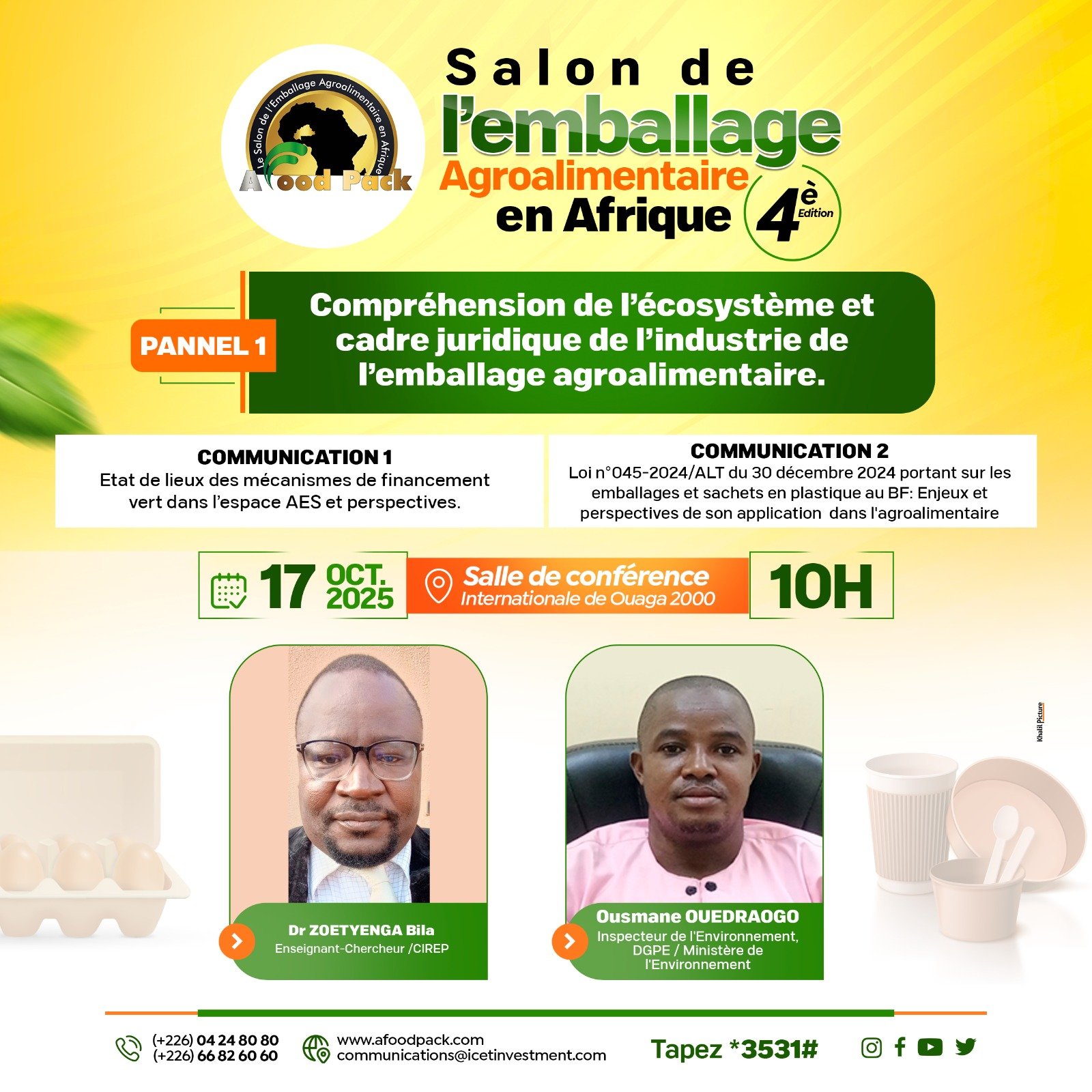 Panel 1 : Compréhension de l’écosystème et cadre juridique de l’emballage agroalimentaire
